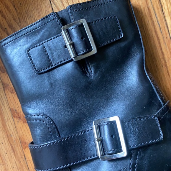 Prada Black Leather Moto Boot - Picture 6 of 13